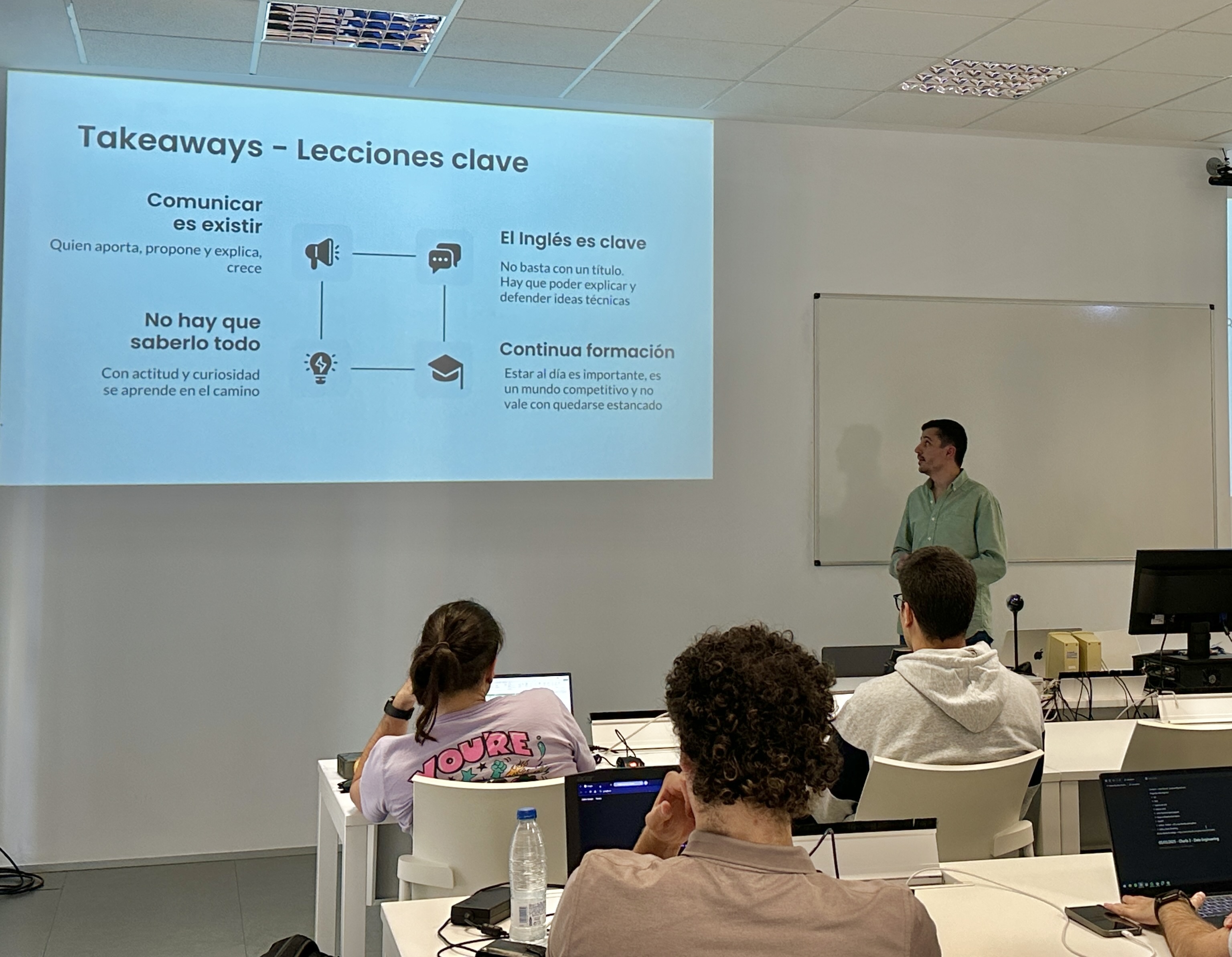 David Zumaquero speaking at University of Málaga